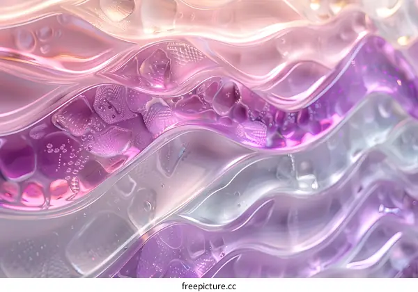 Pink purple abstract waves background