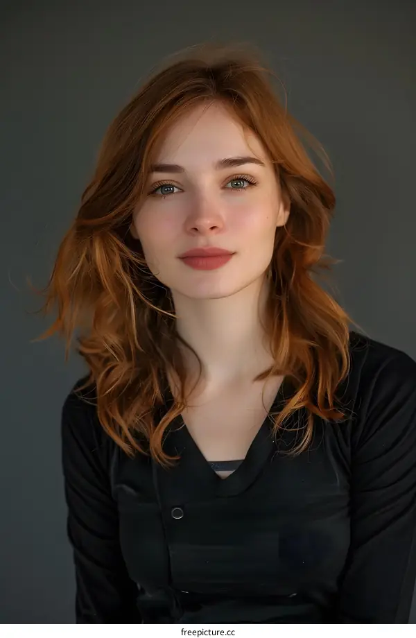 Portrait of a Young Woman with Red Hair