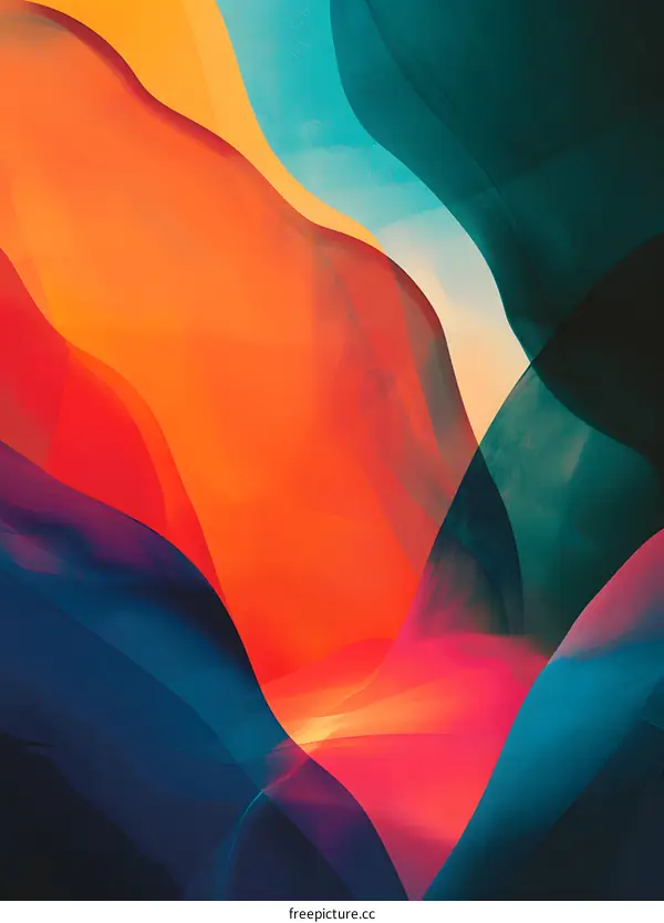 Abstract Colorful Swirling Background
