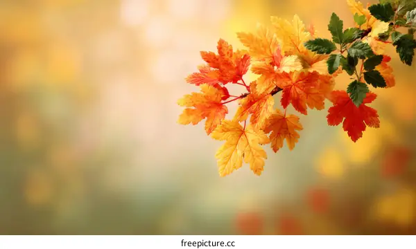 Autumn Leaves Colorful Nature Background