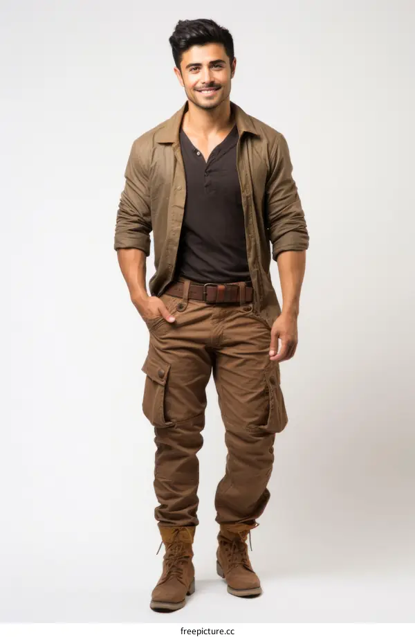 Handsome young man in casual outfit