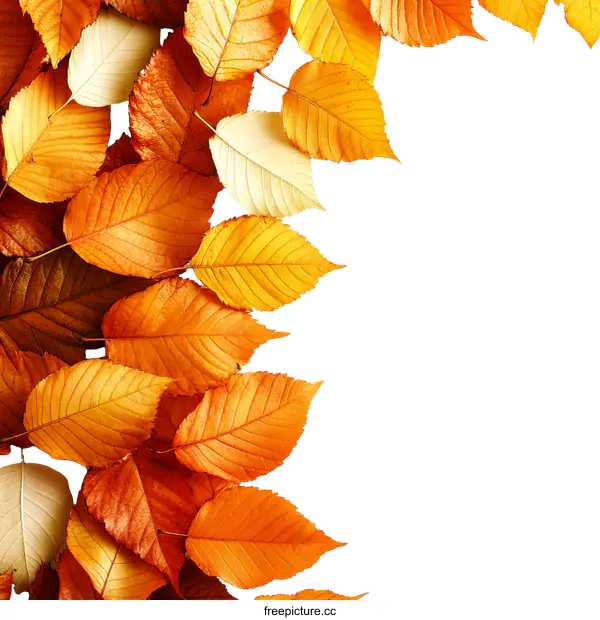 [Transparent Background PNG]Autumn Leaves Border Background
