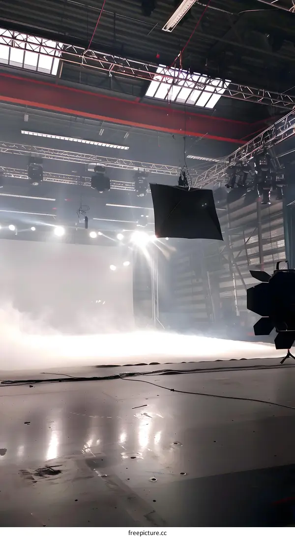 Studio Photography Lighting Setup With White Background