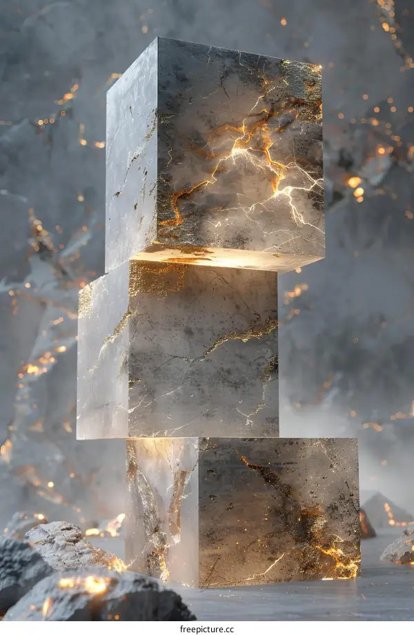 Abstract Geometric Blocks of Stone