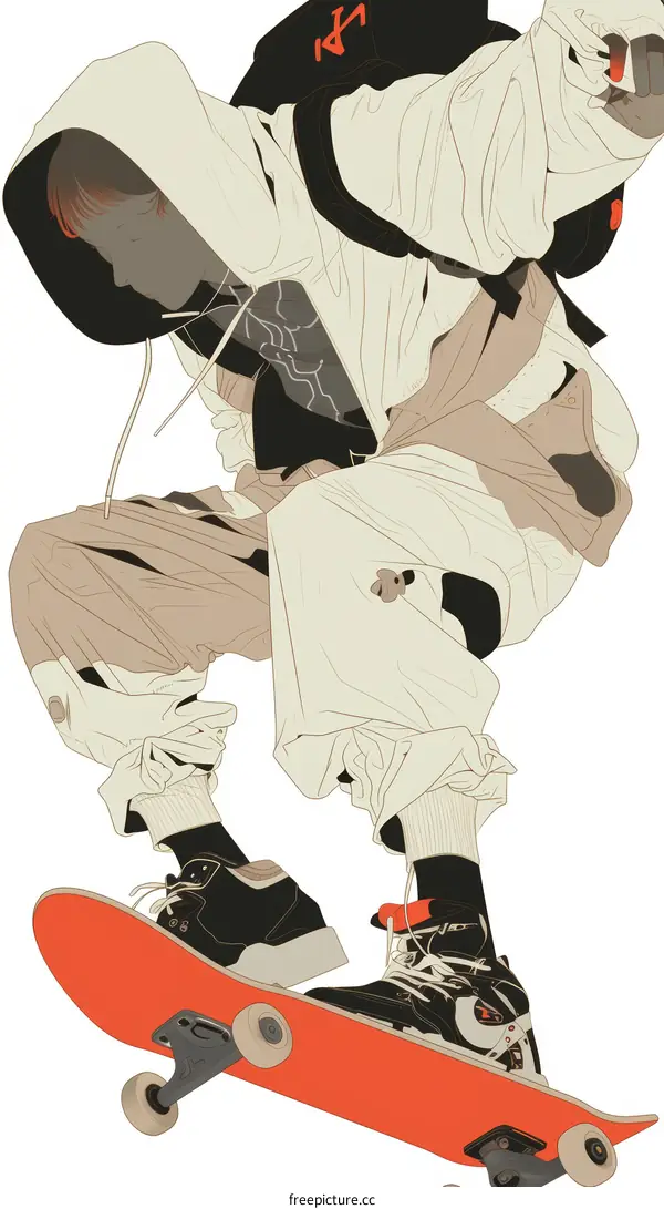 Urban Style Skater Boy in Action