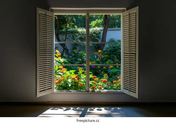 The beauty of nature through the window