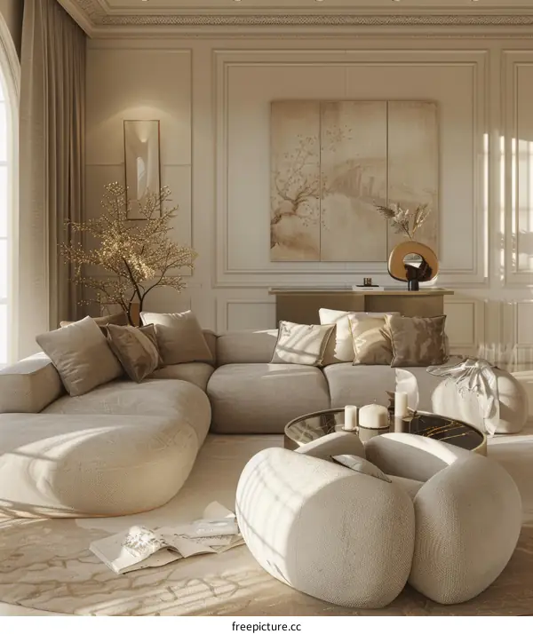 Modern minimalist living room