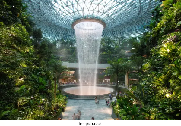 Singapore Botanic Gardens Waterfall Interior