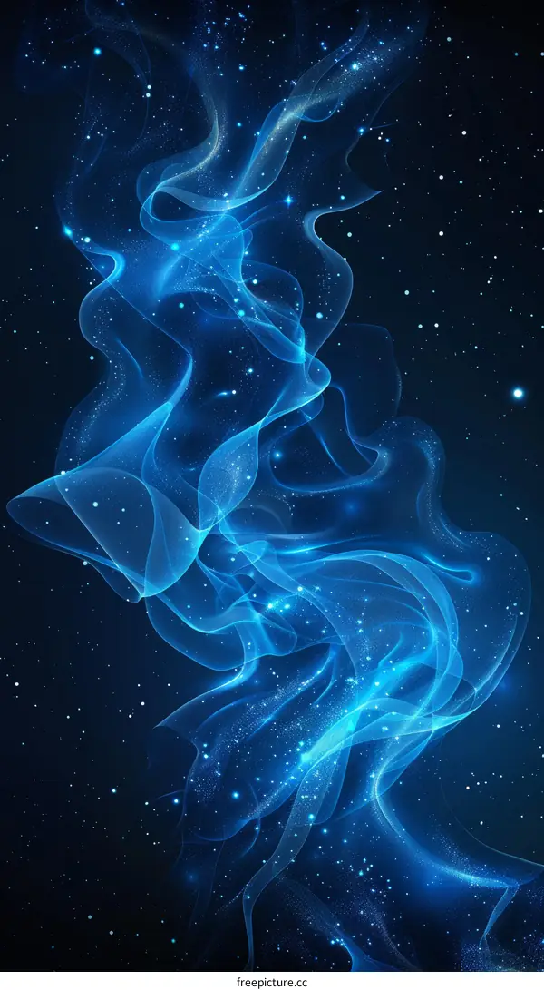 Mesmerizing Azure Nebula in the Deep Cosmos