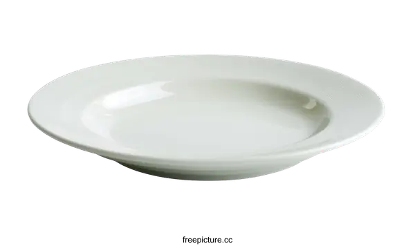[Transparent Background PNG]Elegant White Deep Dish Plate