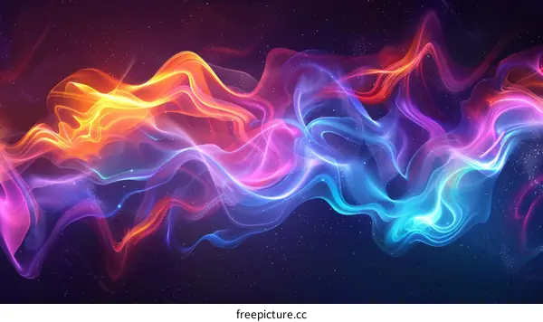 Colorful Swirls of Smoke