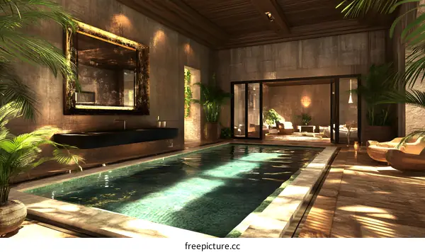 Modern Tropical Home Interior Design With Swimming Pool