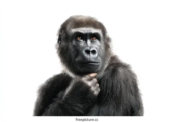 Close-up Portrait of a Gorilla