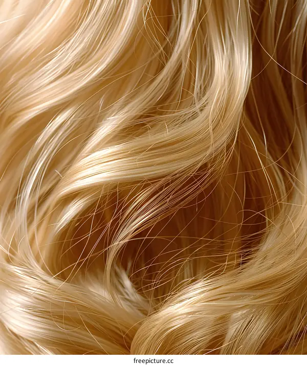 Golden Blond Hair Texture Background