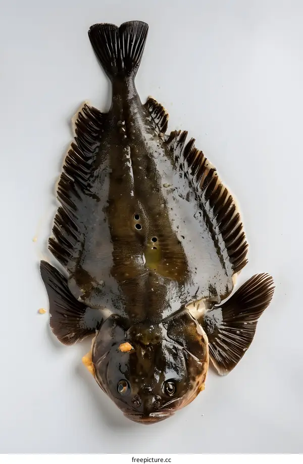 Fresh Raw Fish on White Background