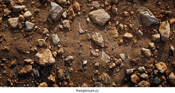 Close-Up Image of Rocky and Textured Ground