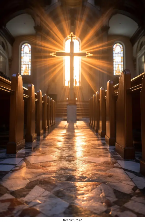 The Divine Light Illuminates the Sacred Sanctuary