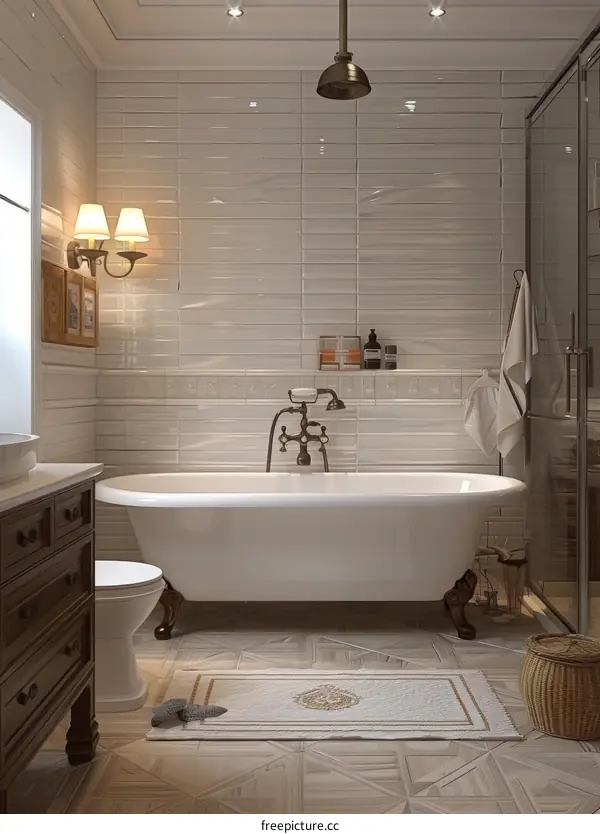 Elegant and Luxurious Classic Bathroom Interior Design