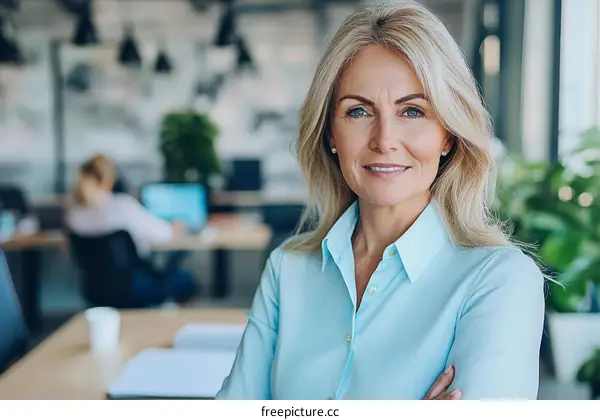 Confident Businesswoman in Modern Office