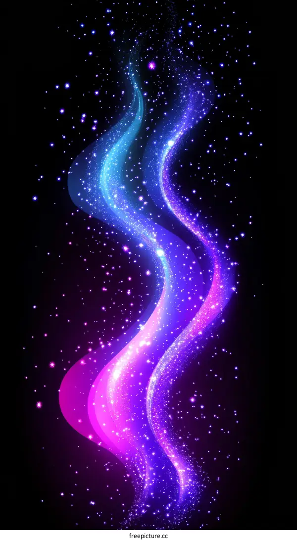 Abstract Colorful Light and Sparkle Design