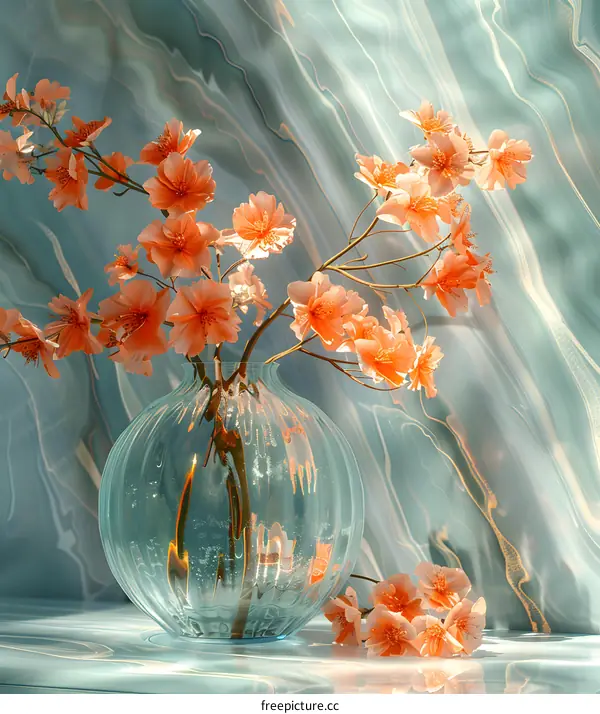 Still Life with Flowers in a Glass Vase