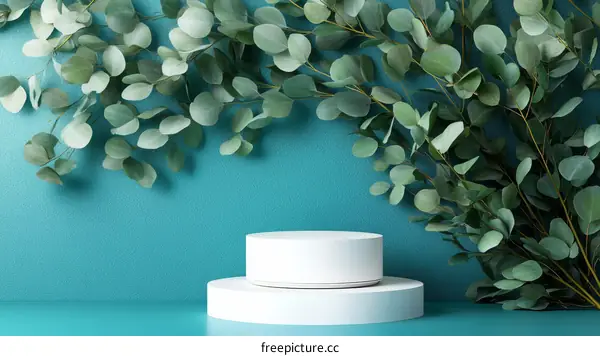 Modern Minimalist Eucalyptus Display Podium
