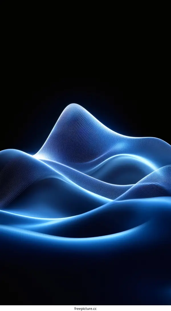Abstract Blue Wave Design Background