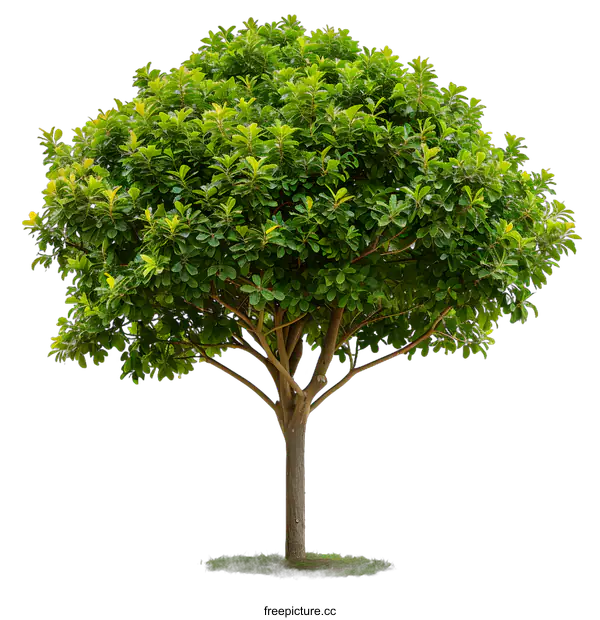 [Transparent Background PNG]Isolated Green Tree With Lush Canopy