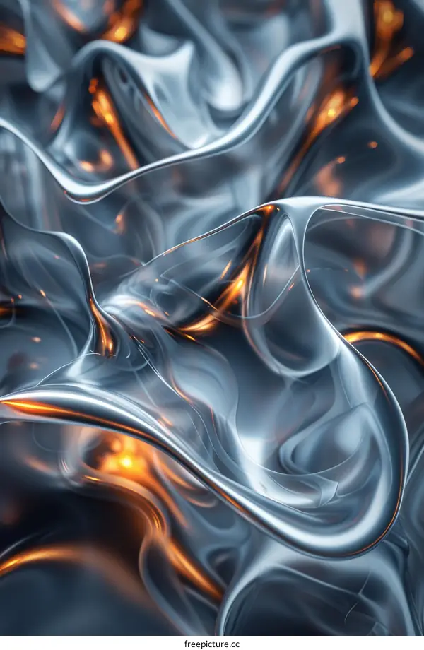 Abstract Liquid Metal Flowing Design