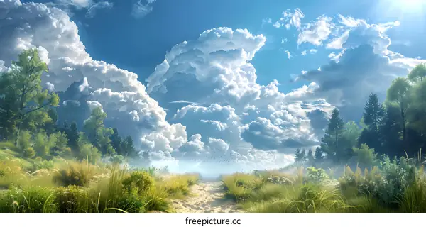 Pathway Leading into the Deep Forest