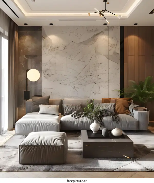 Modern minimalist living room