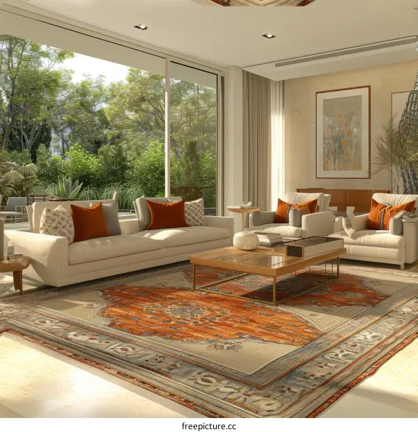 Bright and Airy Living Room with Modern Decor