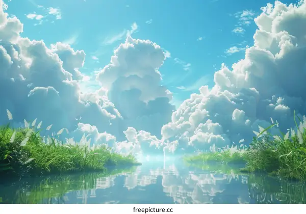 Blue Sky and White Clouds