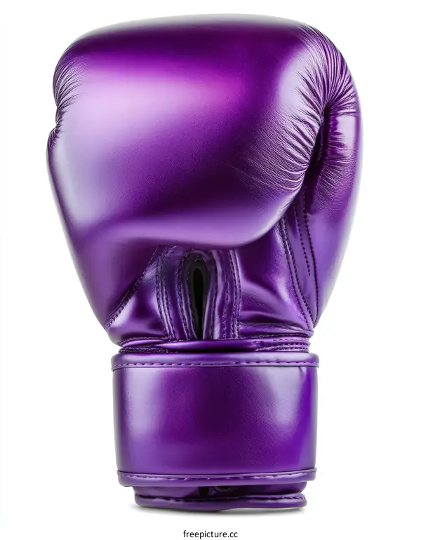 Close Up Purple Boxing Glove