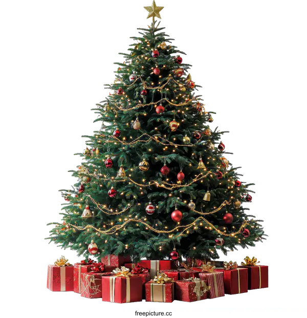 [Transparent Background PNG]Christmas Tree with Gifts