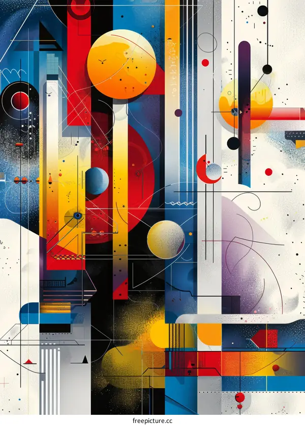 Geometric Shape Elements Composition