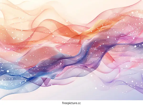 Exquisite Colorful Flowing Ribbons