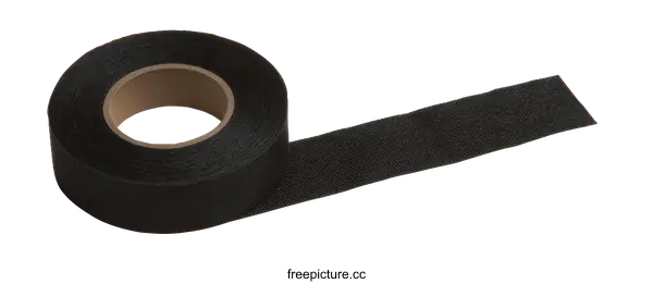 [Transparent Background PNG]Black Industrial Fabric Tape Roll