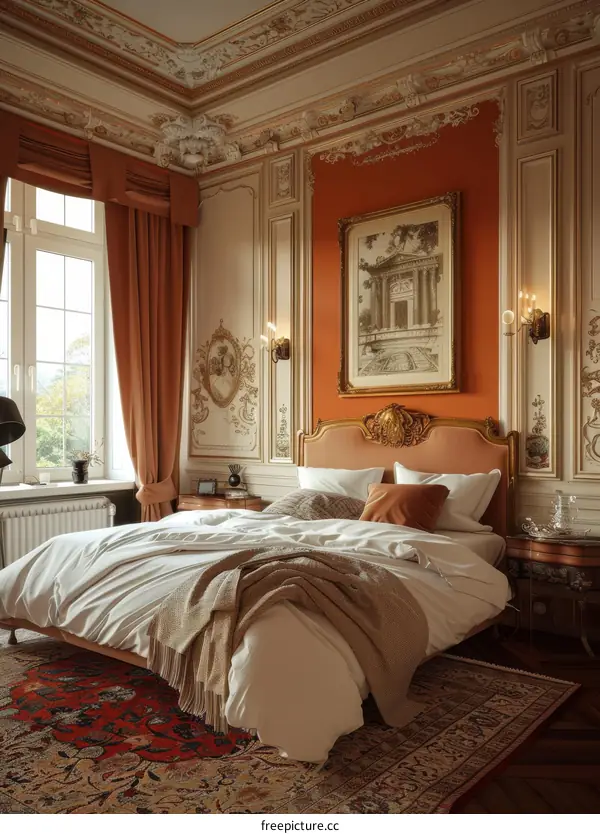 Elegant Antique Bedroom Interior Design