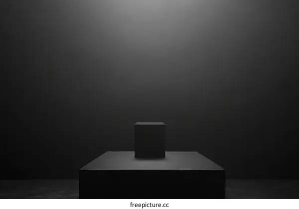 Dark Studio Display for Product Photography