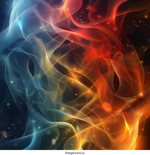 Cosmic Symphony: A Colorful Nebula