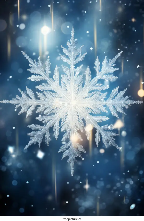 A Glistening Snowflake