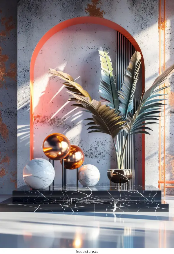 Modern Interior Design with Decorative Elements