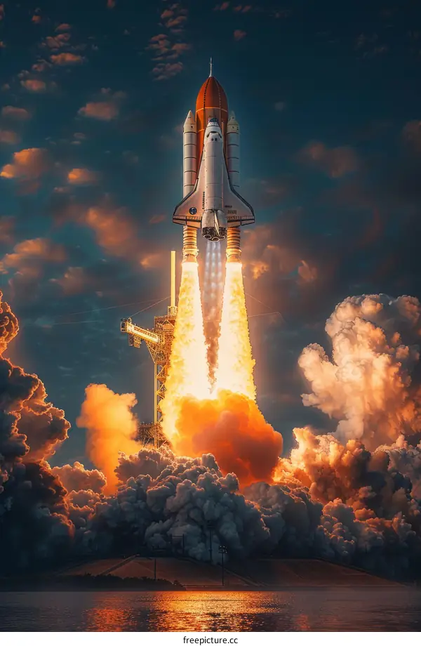Space Shuttle Atlantis Launches from Kennedy Space Center