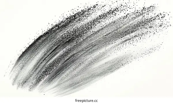 Abstract Black Paint Splatter Illustration