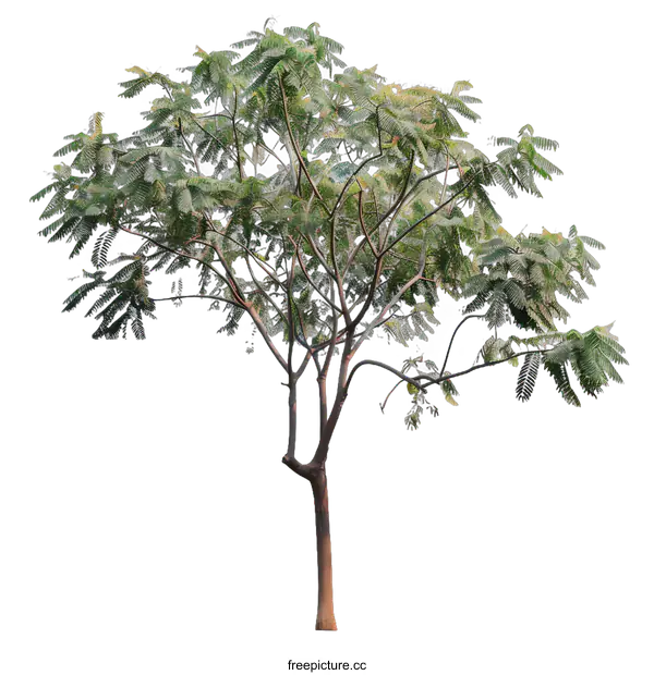 [Transparent Background PNG]Green Tree Isolated On White Background