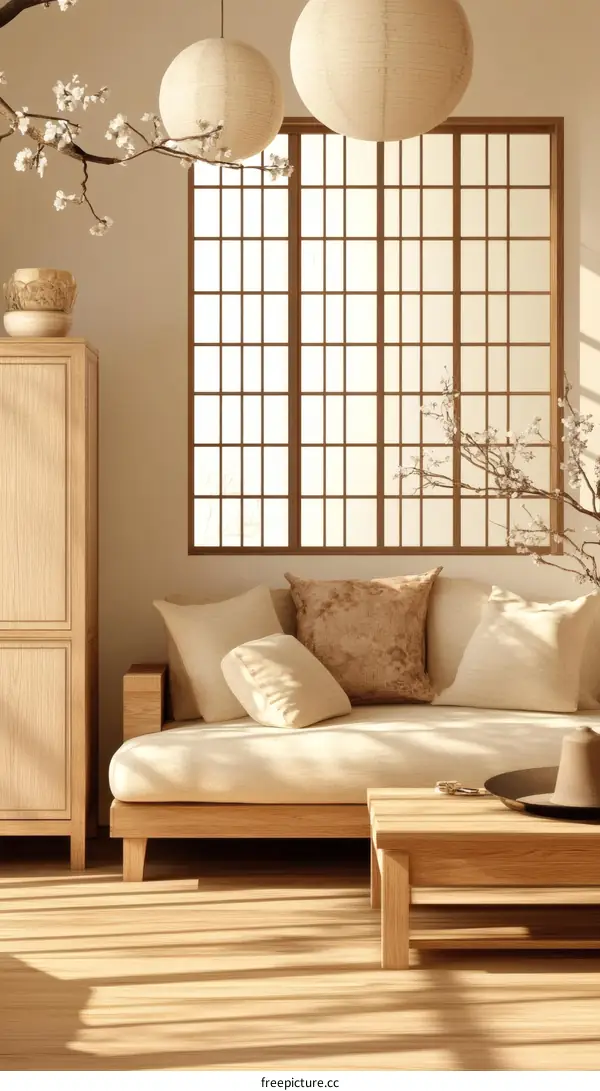 Japanese Style Living Room Interior Design