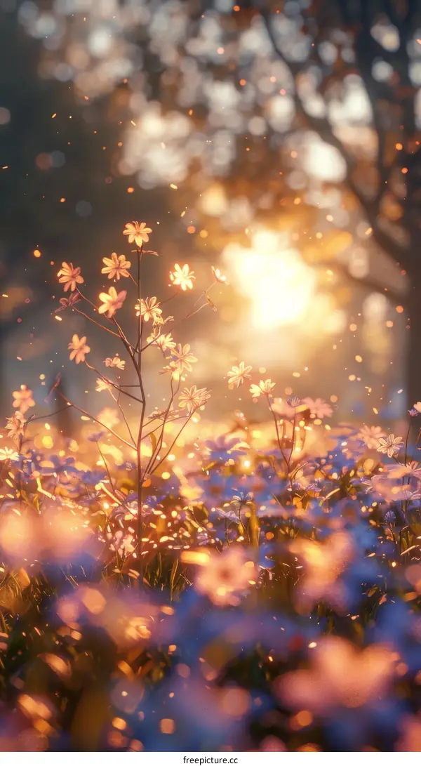 Flowers in the sunlight