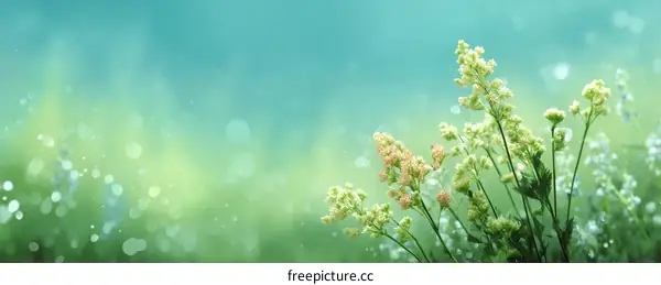 Soft Spring Flowers Background Image