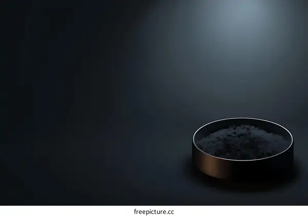 Dark Powder in a Circular Bowl